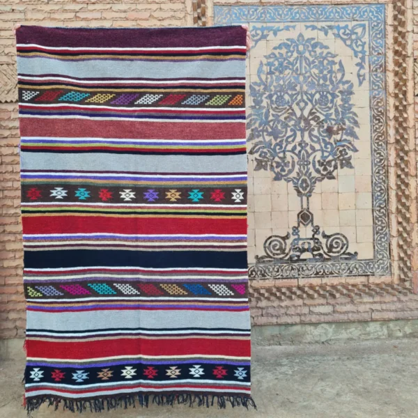Berber Kilim Rug – Handwoven Authenticity 3.2 x 4.8 FT